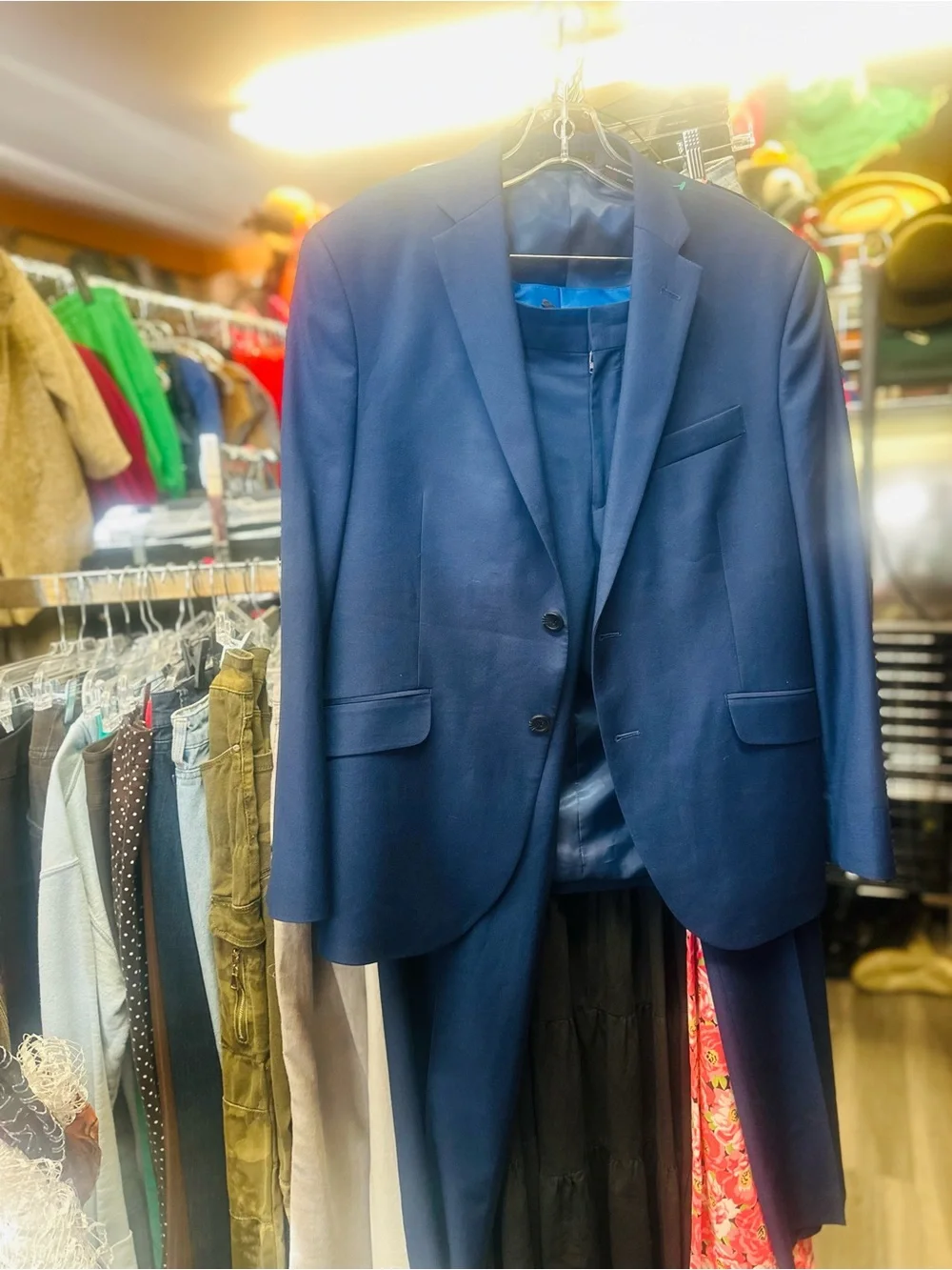 Kenneth Cole Navy Blue Two-Piece Suit - Modern Tailored Fit
